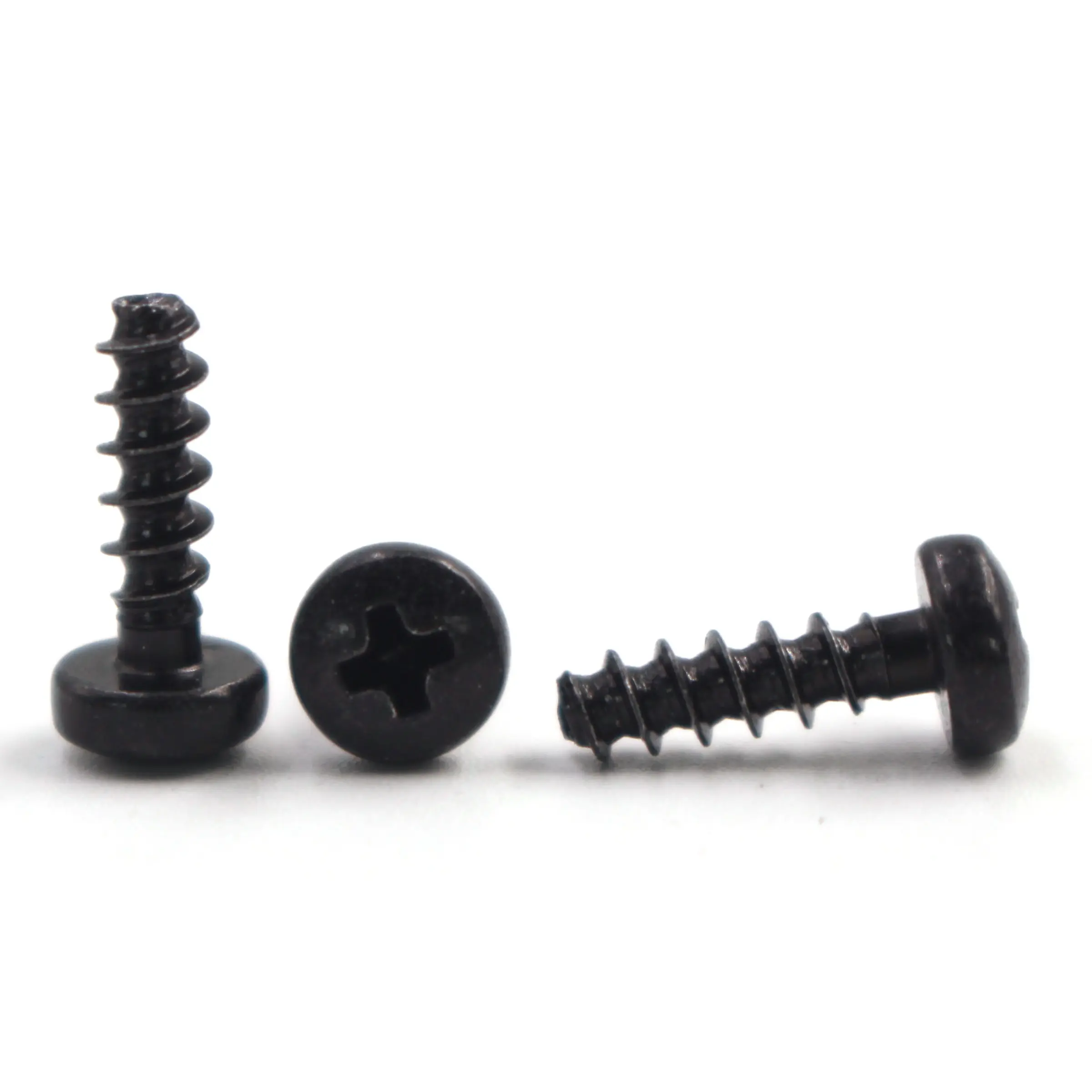 OEM non standard fasteners factory OEM ODM custom SUS304 316 carbon steel black oxide high durable rust proof phillips pan head TP thread screw for plastic Supplier, Suppliers