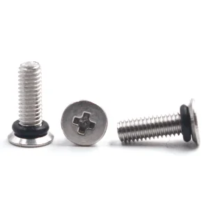 OEM Sealing Screw Stainless Steel Waterproof Machine Screw O Ring
