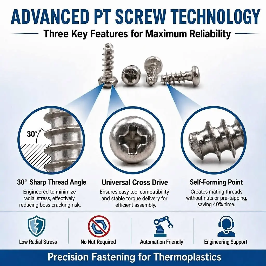 PT Screw Technical Specification Diagram