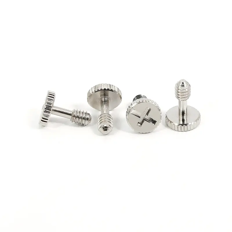 Custom Knurled Head Thumb Screws Stainless Steel Brass Carbon Steel Tool Free Fastener for Manual Adjustment Panel Mount and Industrial Assembly Supplier, Suppliers