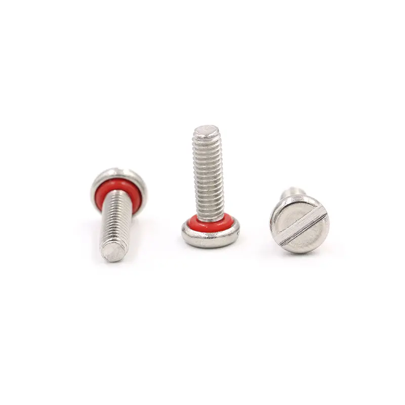 Custom sealing screws with under-head O-ring for waterproof enclosures
