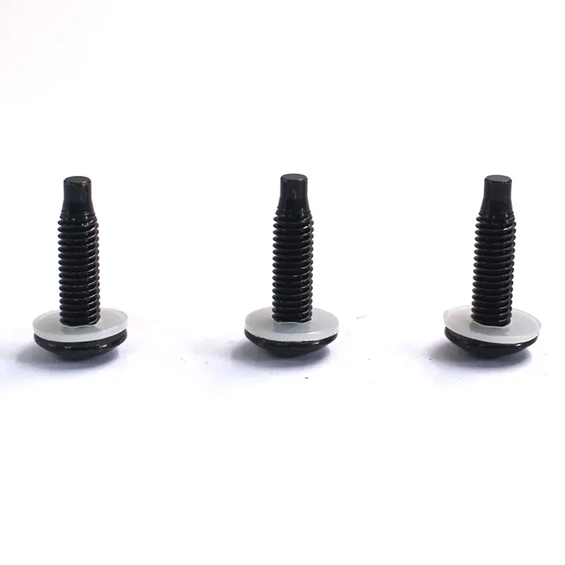 ODM Custom Black Pan Head Screw with Plastic Washer and Pilot Tip Suppliers, Factories