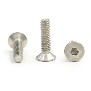 OEM DIN7991 Stainless Steel hex socket countersunk head machine screw