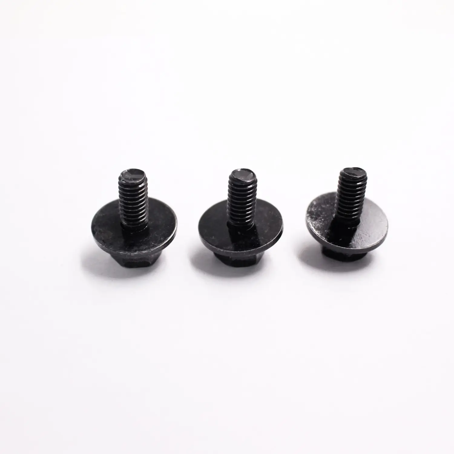 OEM Black Hex Head Cross Recess Combination Machine Screw with Double Washer for Industrial Assembly Manufacturers, Factory