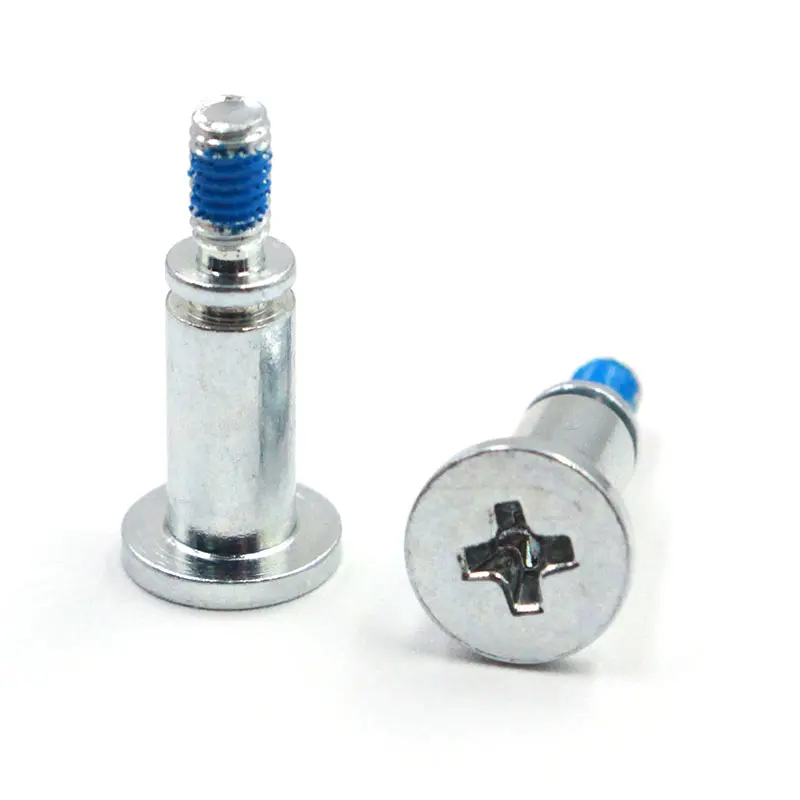 Zinc-plated cross recessed pan head anti-loosening shoulder screw