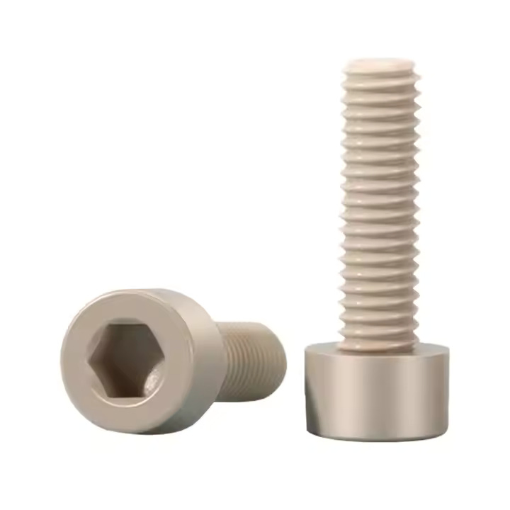 Plastic Peek Hexagon Allen Socket Head PVDF Screws Bolts Nuts Auto Fastener