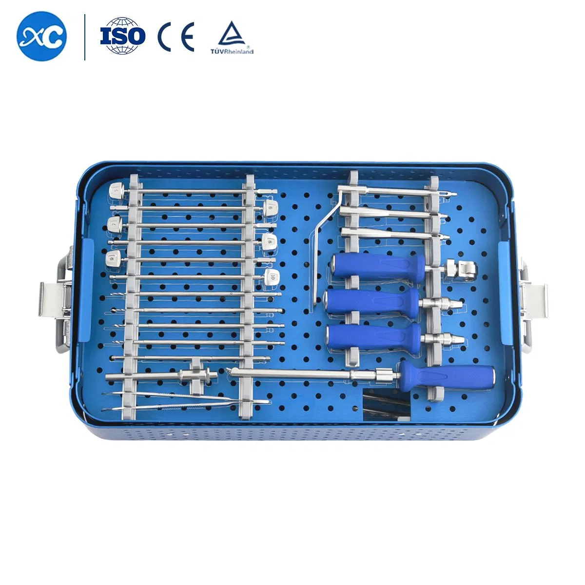 CE&ISO Human Use Orthopedic Spinal O-Profile Cervical Titanium Cage Instrument Set