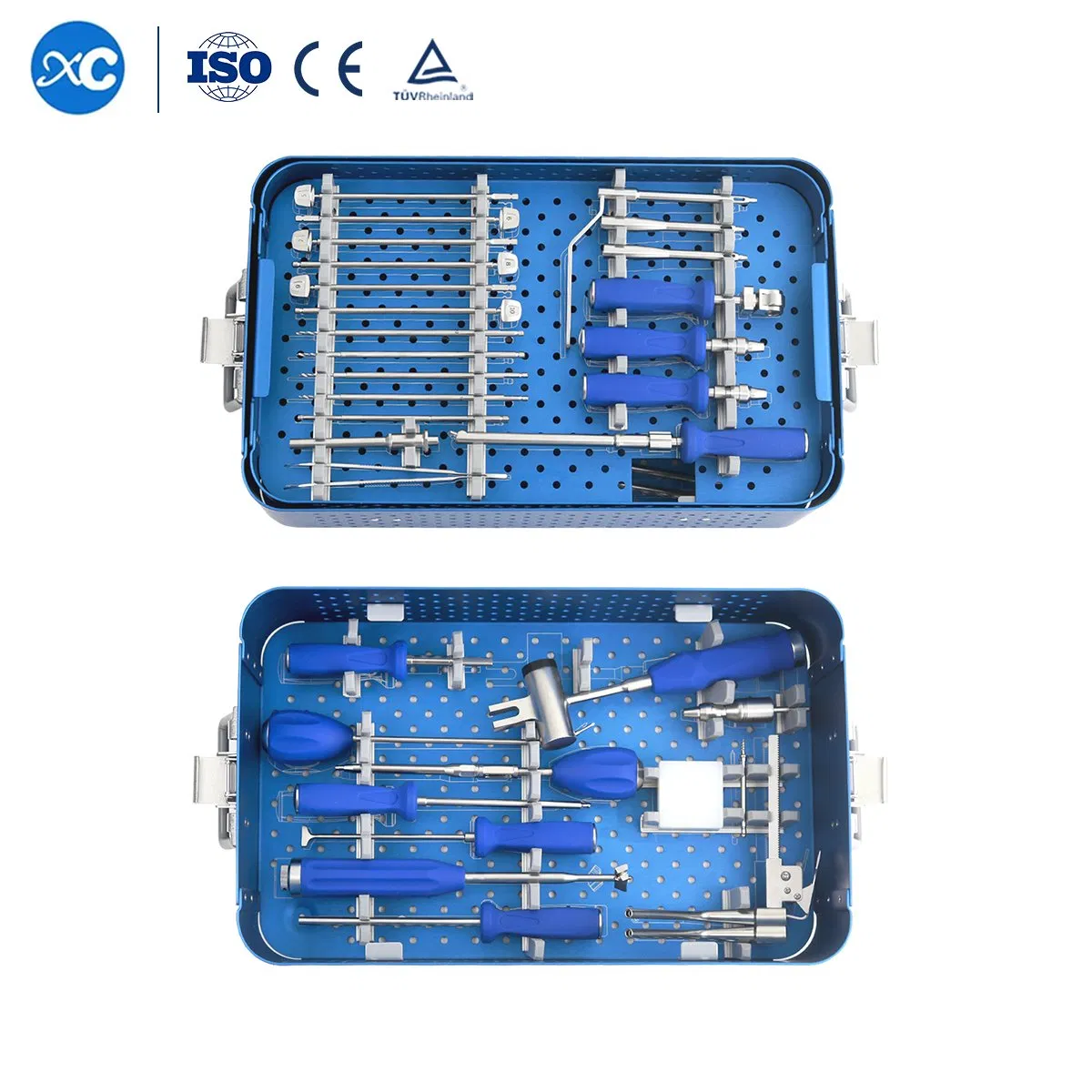 CE&ISO Human Use Orthopedic Spinal O-Profile Cervical Titanium Cage Instrument Set