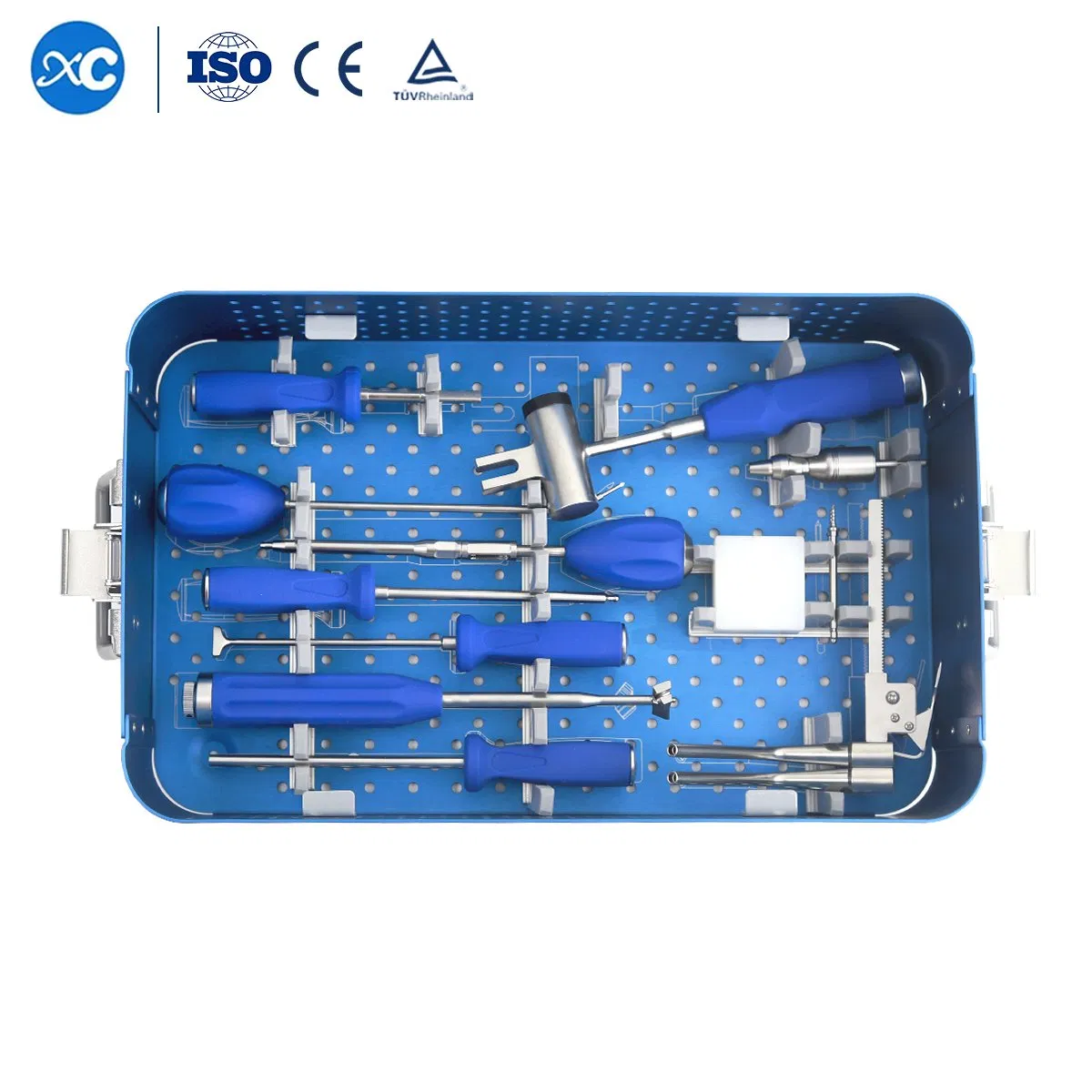 CE&ISO Human Use Orthopedic Spinal O-Profile Cervical Titanium Cage Instrument Set