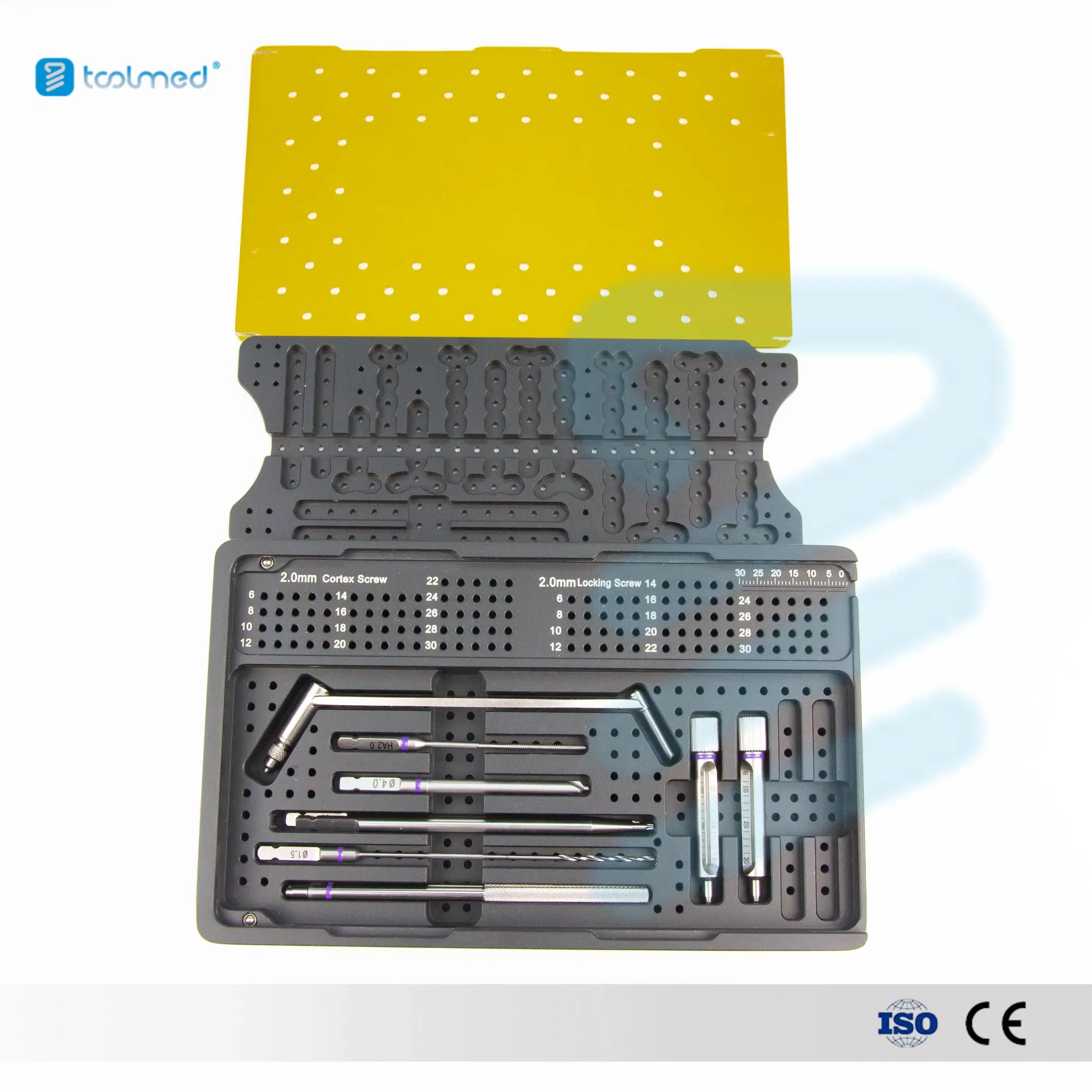 Orthopedic Surgical Instruments Mini Fragments Titanium Locking Plate Instrument Set