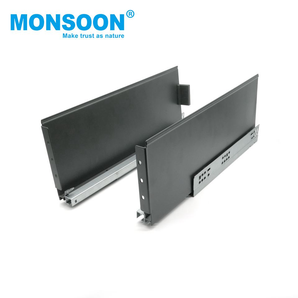 Kitchen Drawer Guide Heavy Load Storage Steel Plated Legrabox Under Mounted Drawer Slide System