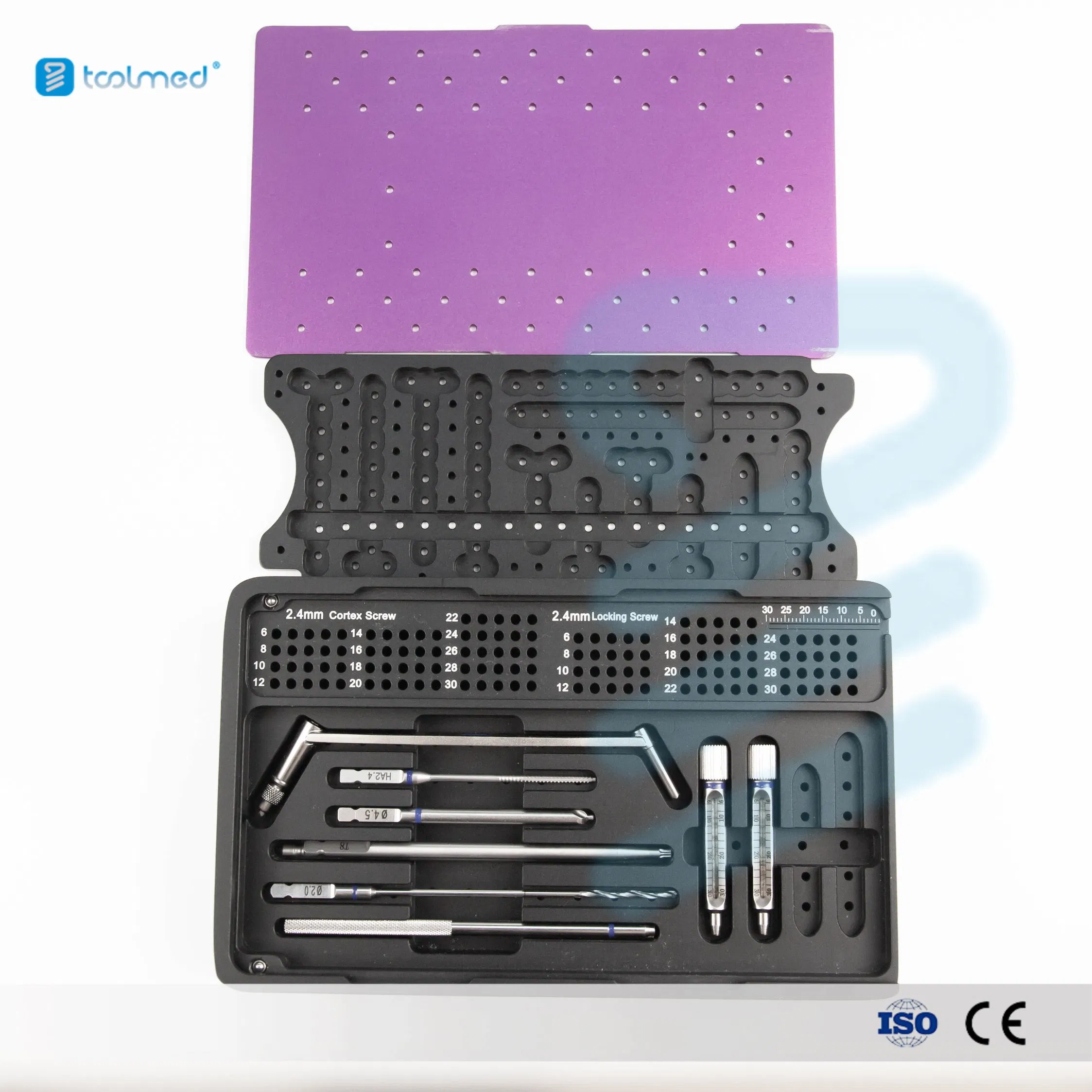 Orthopedic Surgical Instruments Mini Fragments Titanium Locking Plate Instrument Set