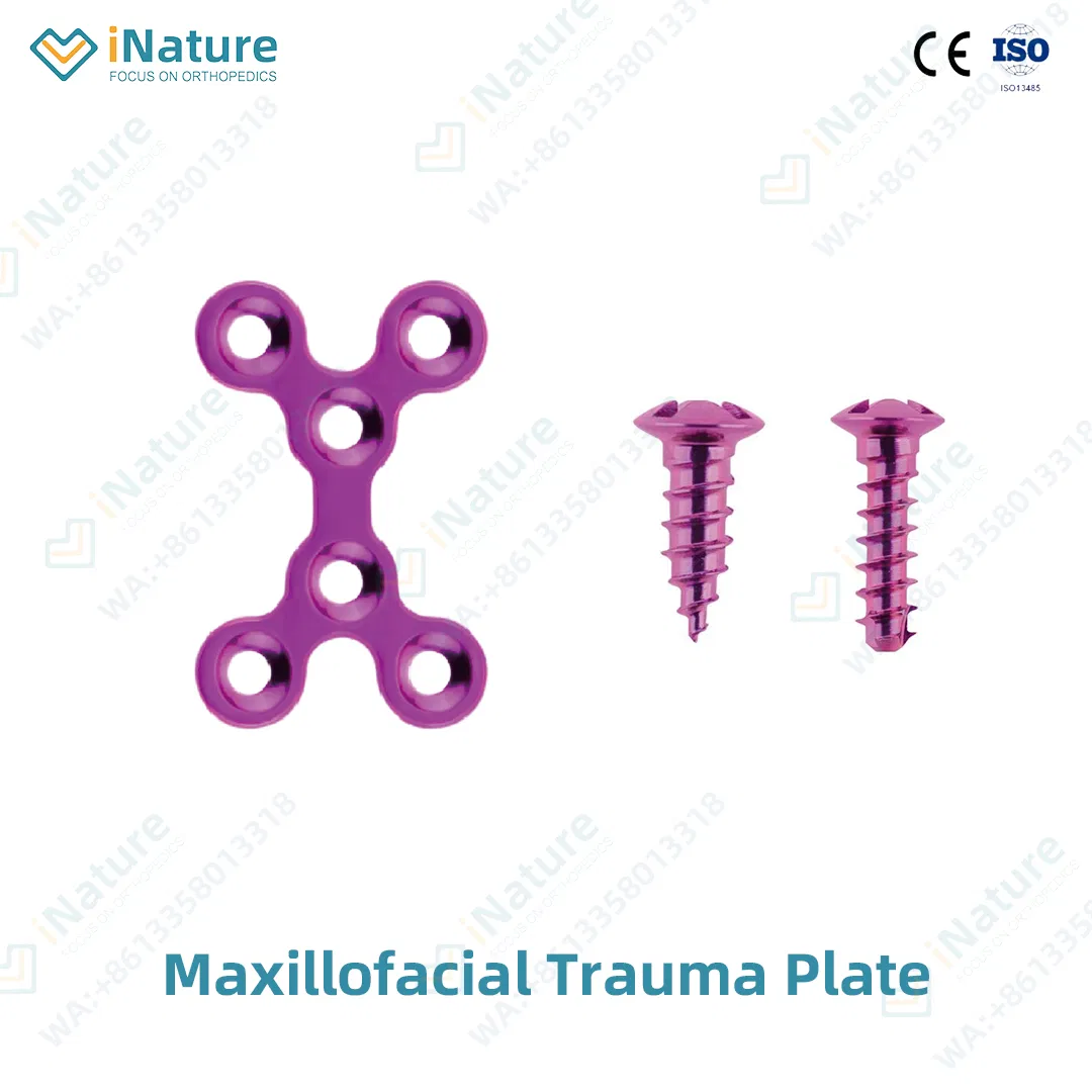 Titanium Alloy Maxillofacial Locking Plate for Jaw Fracture Fixation