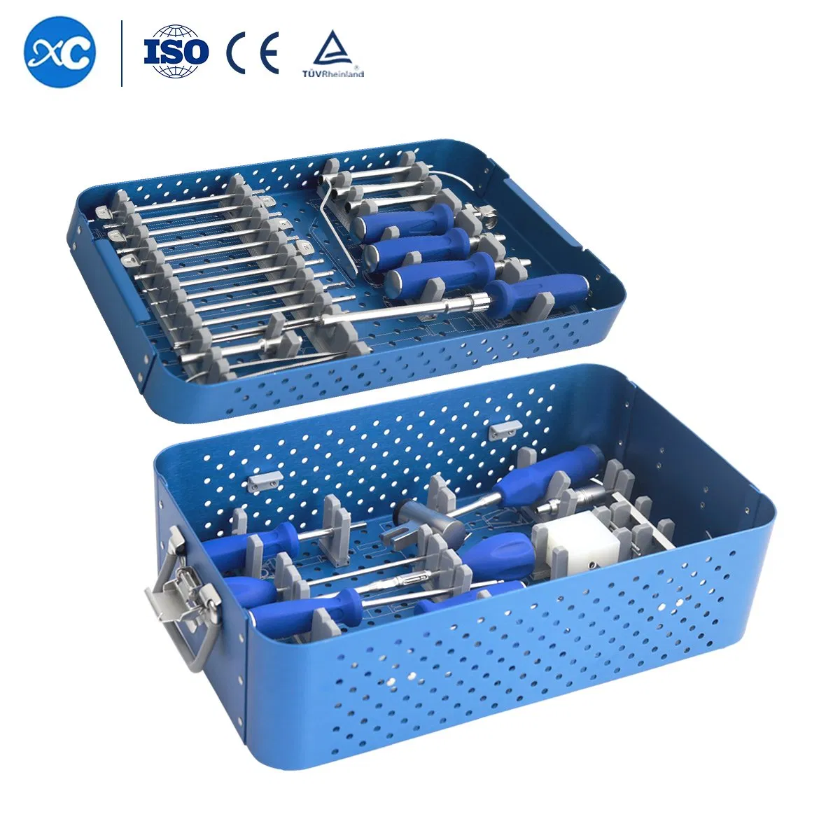 CE&ISO Human Use Orthopedic Spinal O-Profile Cervical Titanium Cage Instrument Set