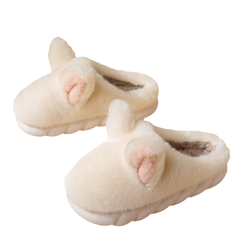 China Cotton slippers men's autumn and winter cartoon home thick-soled indoor warm and fleece couple cotton slippers women Manufacturers, Factories