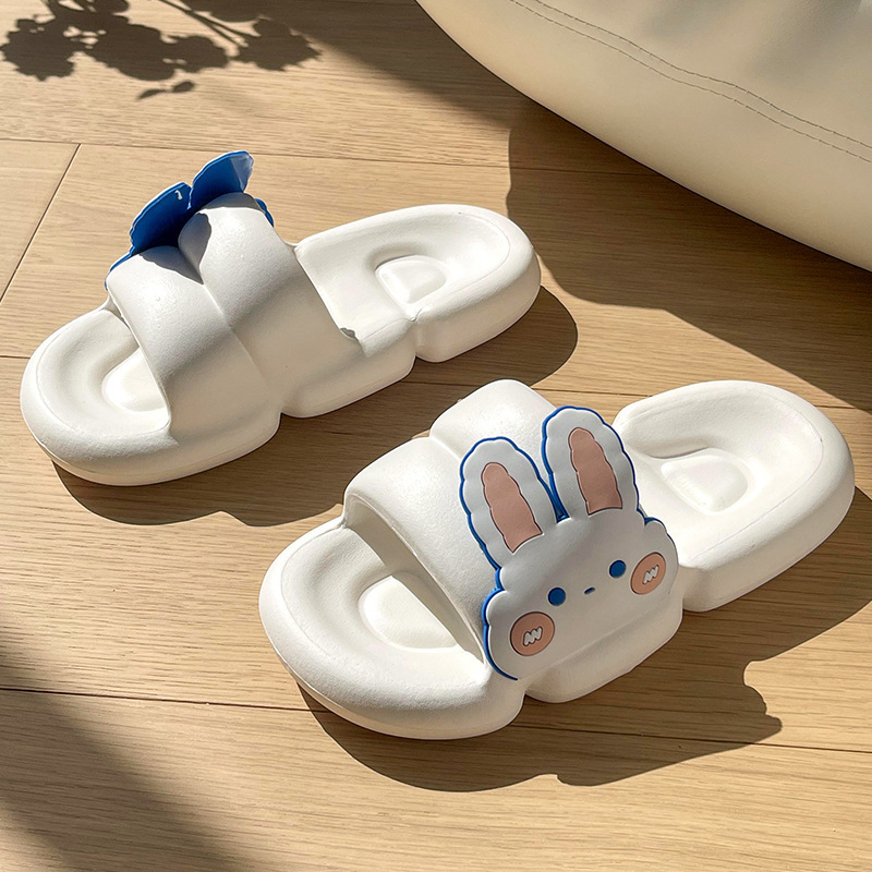 China Feet feeling cool slippers for female lovely cartoon rabbit in summer, indoor lovers thick soled sandals Manufacturer, Suppliers