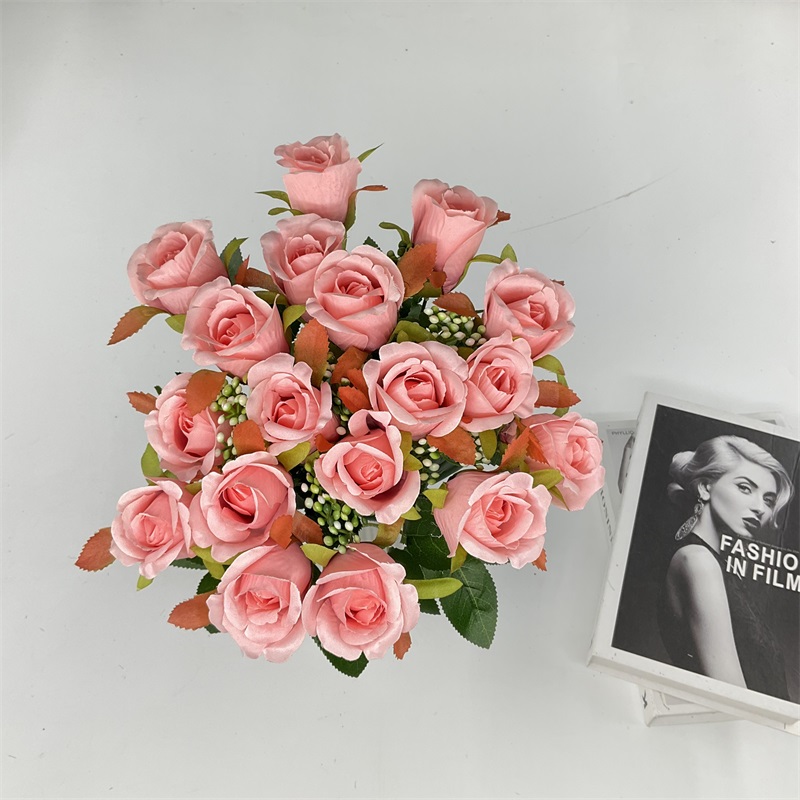 Wholesale Wholesale 24 Head Silk pink white Rose peony  Flower Ball stand small vase table centerpieces For Wedding Floral arrangement Manufacturer, Quotes