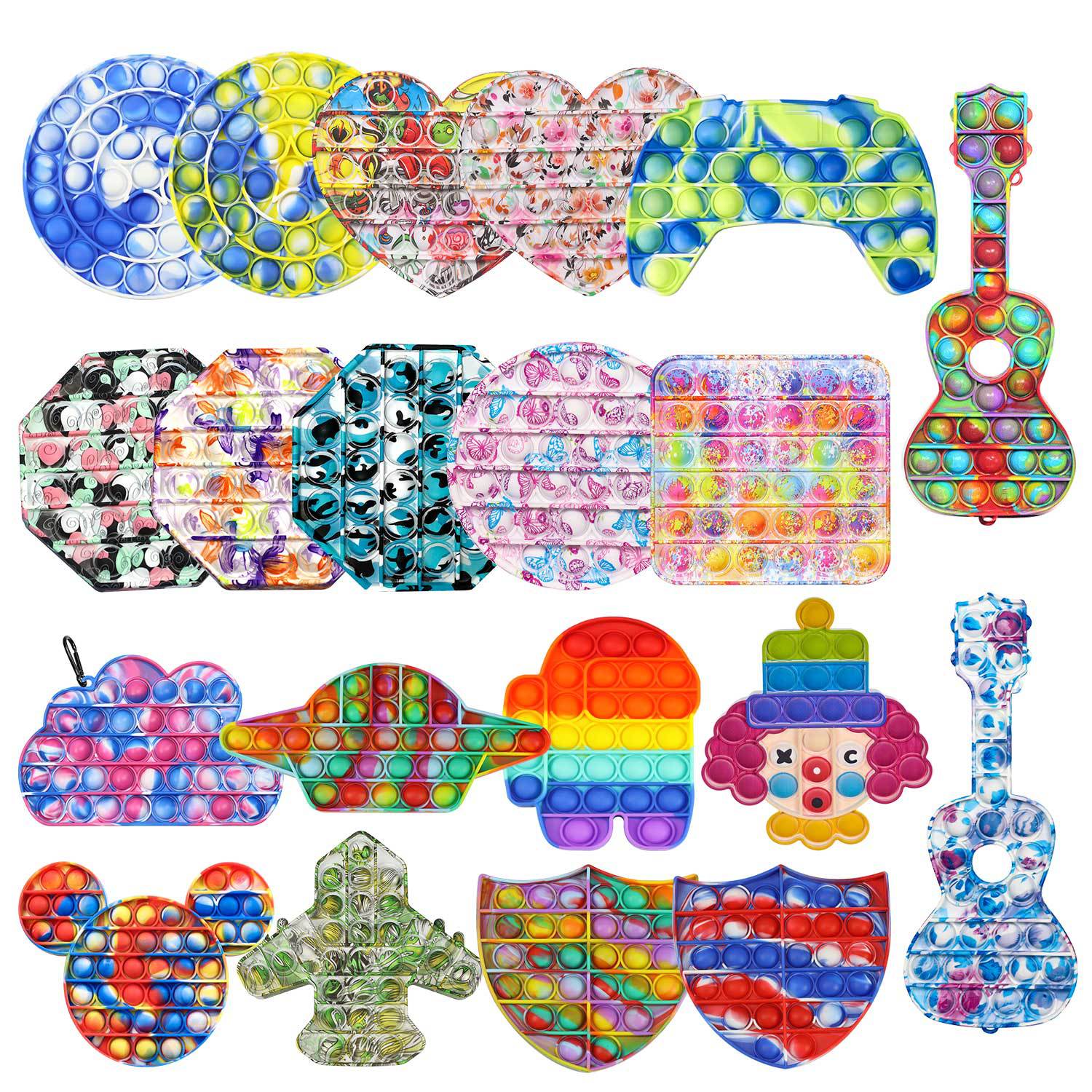 China Silicone Stress Reliever Toy Push pop pop Simple Dimple Bubble Squeeze Sensory Fidget Toy Set For Kids Manufacturer, Quotes