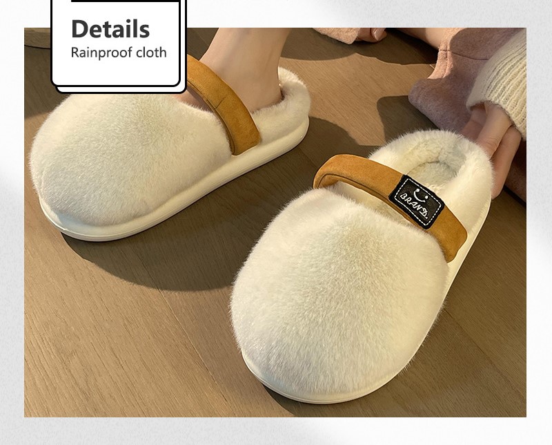 China Cotton slippers women's winter fashion Korean version ins style outside wear trend plus fleece warm thick-soled cotton slippers Manufacturers, Factories