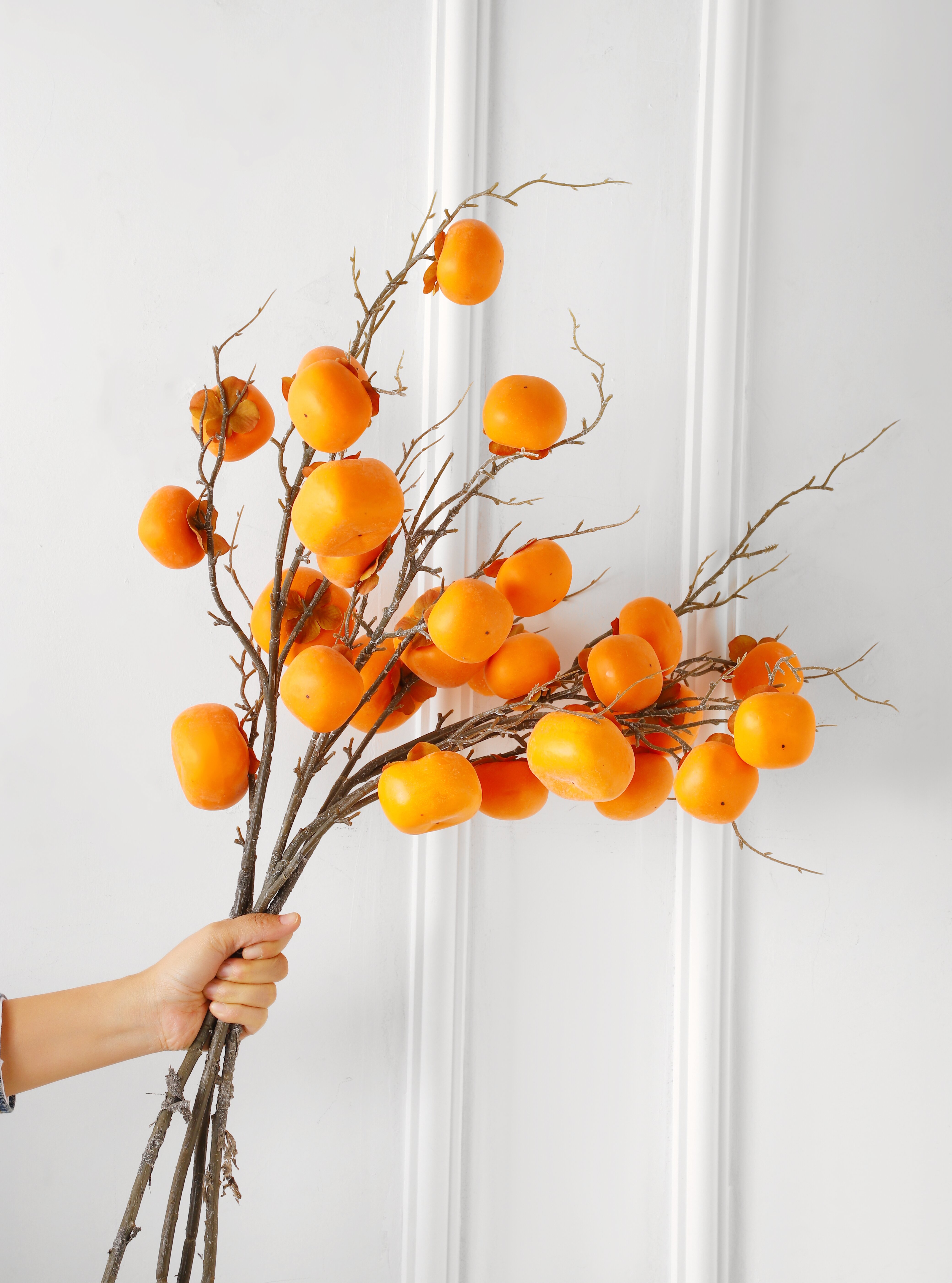 Wholesale Simulation berry with frost home decoration plant decoration fruit branch foam fruit simulation persimmon Pricelist, Quotes