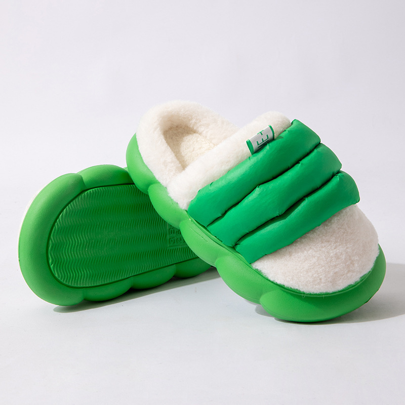 Wholesale Cotton slippers men winter Baotou plus velvet thick soft bottom couples warm indoor home wool slippers women Manufacturers, Suppliers