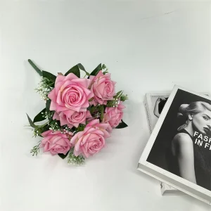 China flowers for hair accessories rose flower decor rose flower packaging gift box with drawer