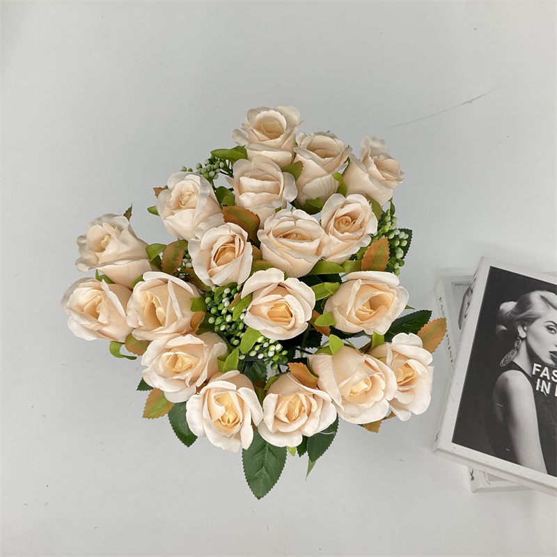 Wholesale Wholesale 24 Head Silk pink white Rose peony  Flower Ball stand small vase table centerpieces For Wedding Floral arrangement Manufacturer, Quotes