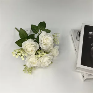 China Factory wholesale Wedding Decor rose faux real touch rose artificial flower