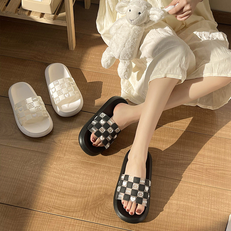 Wholesale Love Little Bear EVA Shit Feeling Slippers Female Summer Home Bathroom Soft Soled Household Sandals Female Manufacturers, Quotes