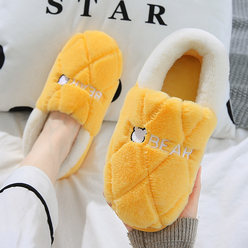Wholesale Household cotton slippers women's autumn and winter all-inclusive with home indoor thick bottom non-slip warm plush cute household slippers Factories, Quotes
