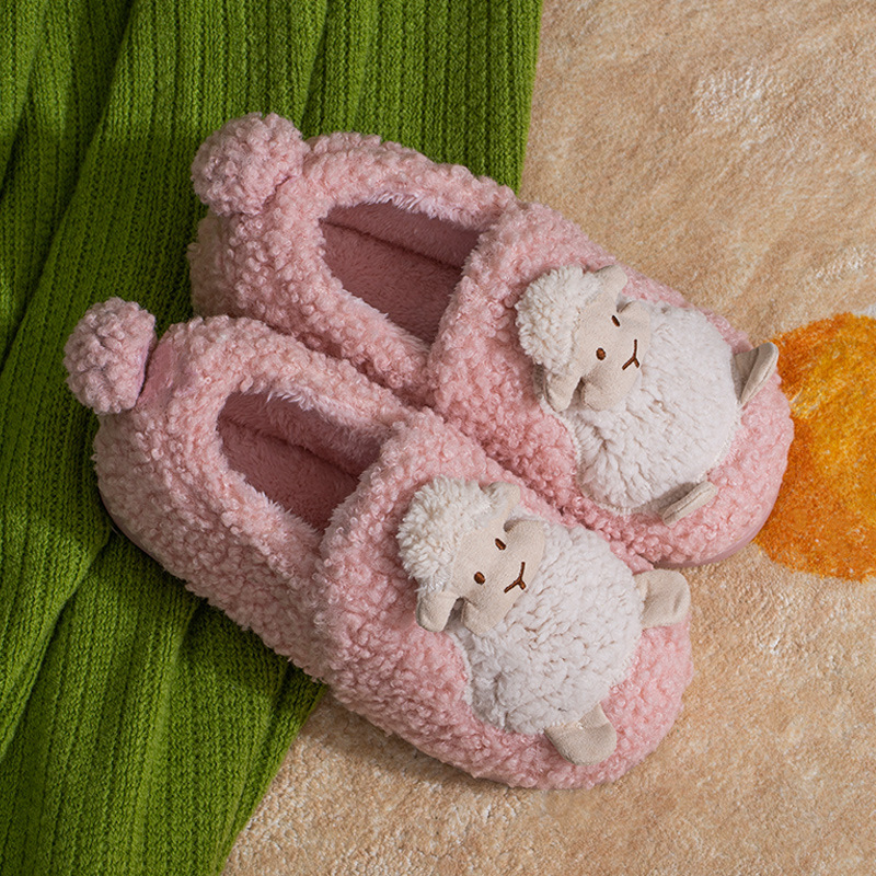 Wholesale Women's Cotton Slippers Home Warm Cute Slippers Women's Shoes Home Men's Bag Heel Factory, Pricelist