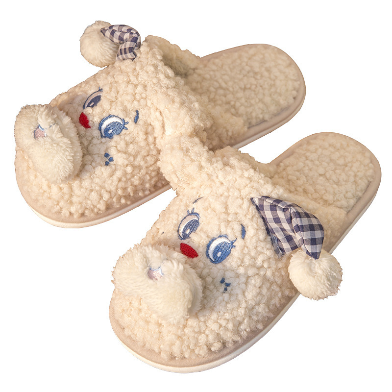 Wholesale New cotton slippers Women's lovely cartoon in autumn and winter Home warm plush cotton slippers Wear slippers outside Manufacturer, Pricelist