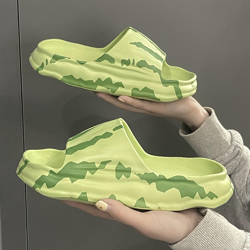 Wholesale Watermelon pattern EVA sandals for female indoor lovers in summer; thick soles; high-class soft soles Manufacturer, Suppliers