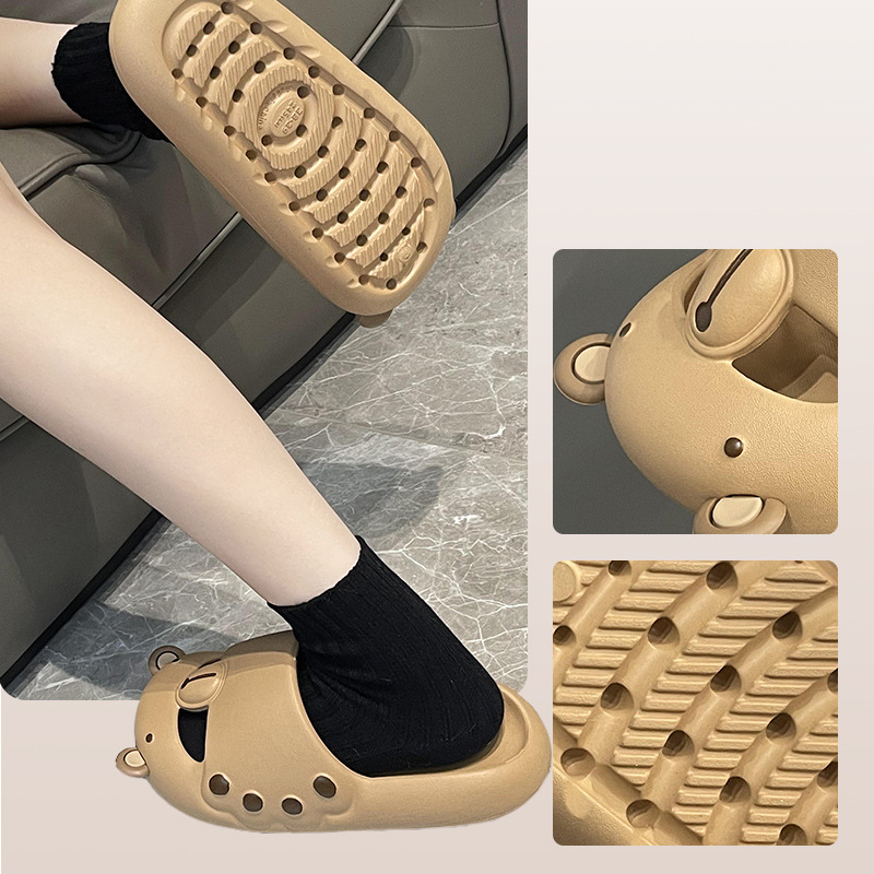 China Baotou Bear Slippers Women Xia ins Wear EVA Thick Sole Step on Shit Cool Slippers Suppliers, Factories