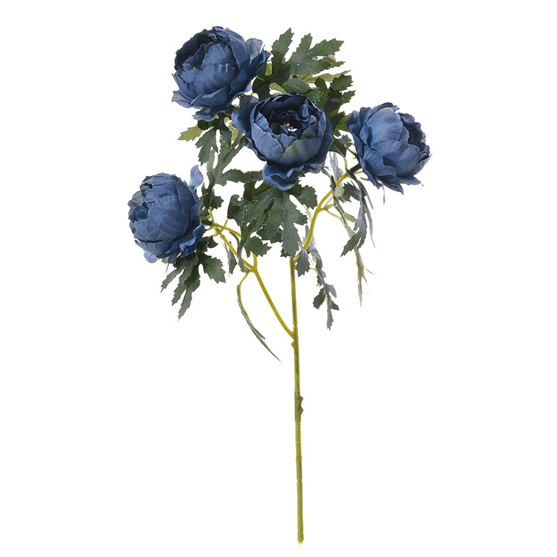 China Spring new table flower arrangement simulation 6 single small tea rose wedding decoration photography props fake flower simulation flower Suppliers, Factory