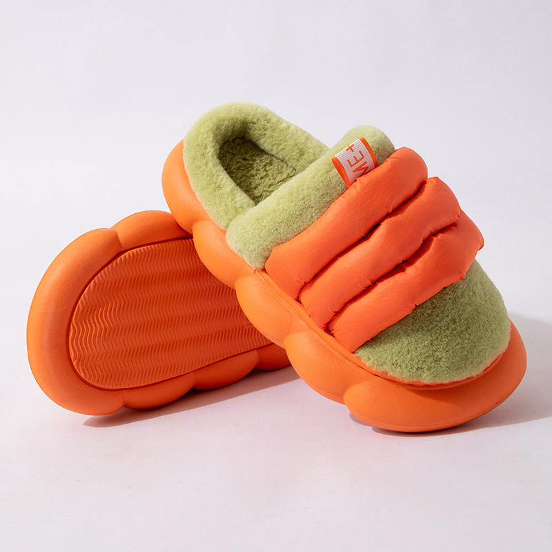 Wholesale Cotton slippers men winter Baotou plus velvet thick soft bottom couples warm indoor home wool slippers women Manufacturers, Suppliers