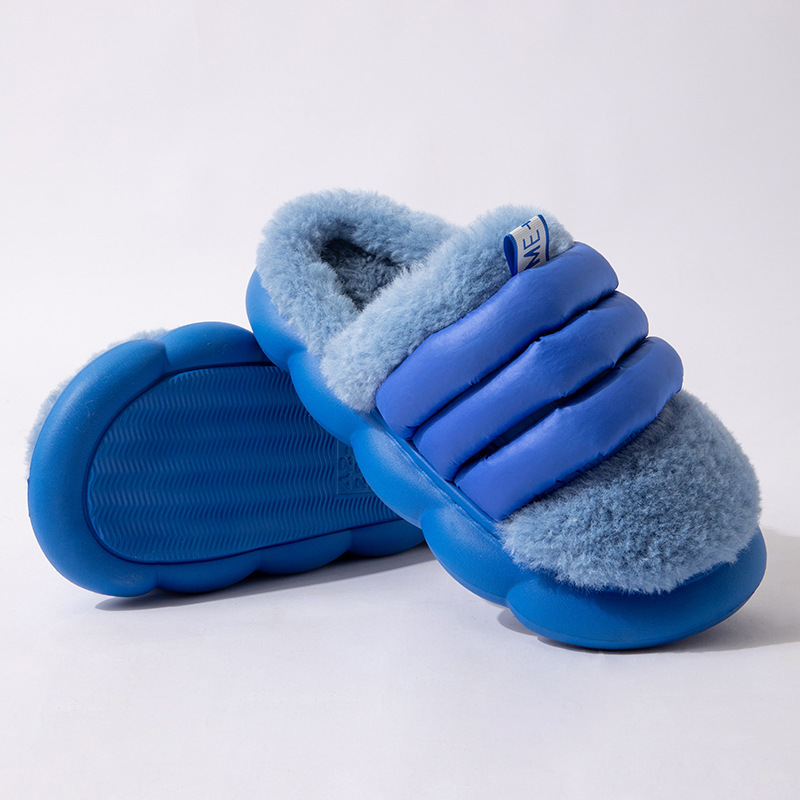 Wholesale Cotton slippers men winter Baotou plus velvet thick soft bottom couples warm indoor home wool slippers women Manufacturers, Suppliers