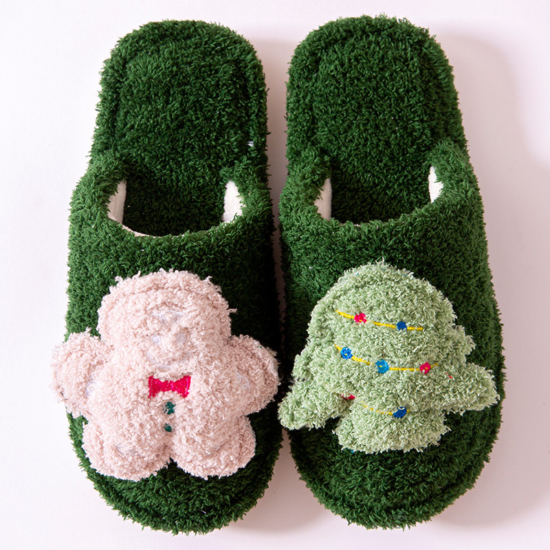 China Slippers women's winter home indoor couple warm ins cute plush non-slip floor household cotton slippers women's winter Manufacturer, Factory
