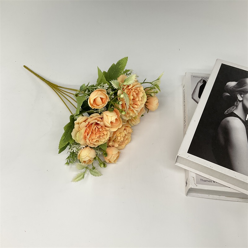 China Hot sale artificial flower 5pcs/bath velvet various color rose flower for wedding decor Large peony Supplier, Factory