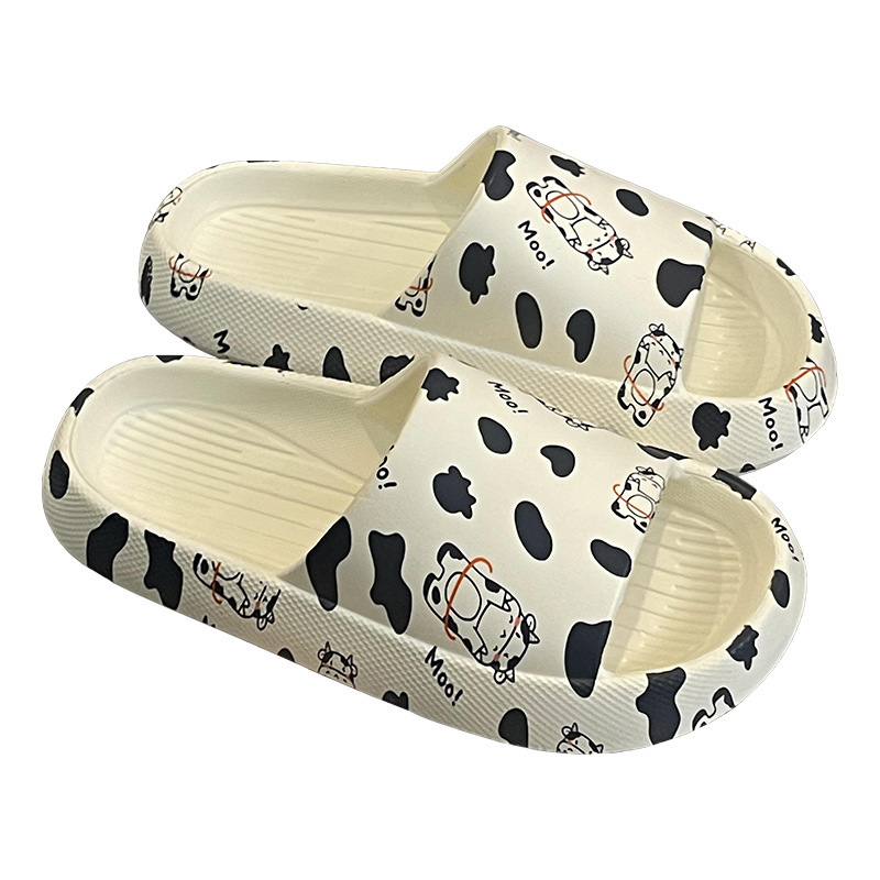 China Feet feeling slippers Women's indoor home in summer thick soled household cute cartoon dairy couple sandals Manufacturer, Supplier