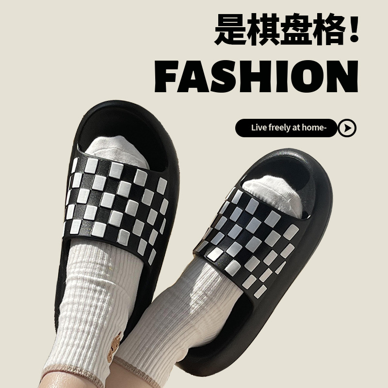 China EVA Shit feeling slippers Female Xia Ge Indoor Household Bathroom Couple Bathing Couple Wearing sandals outside Suppliers, Factories