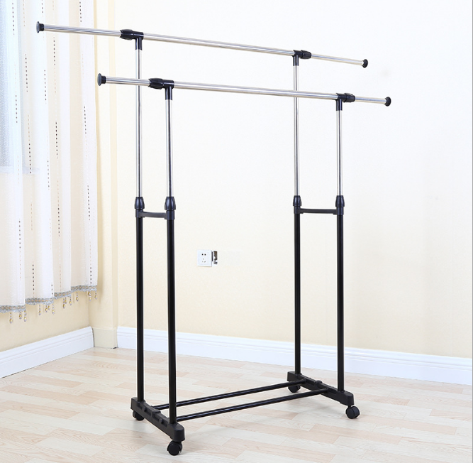 Wholesale Radiator Stainless Steel Folding Clothes Drying Rack Double Rail Standing Clothing Rack Factory, Factories