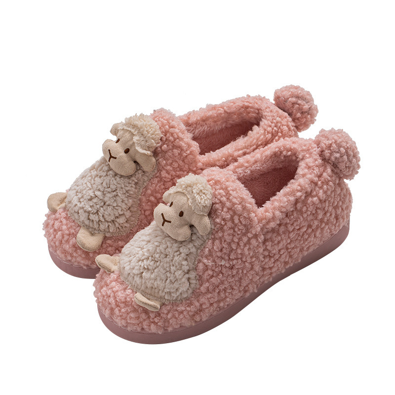 Wholesale Women's Cotton Slippers Home Warm Cute Slippers Women's Shoes Home Men's Bag Heel Factory, Pricelist