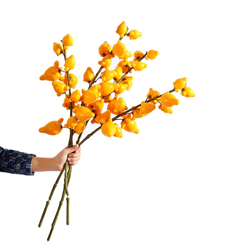China Five generations of fruit real flowers Fulu fruit fresh cut flowers golden fruit wedding family decoration flower arrangement five-finger eggplant fruit flowers Factory, Factories
