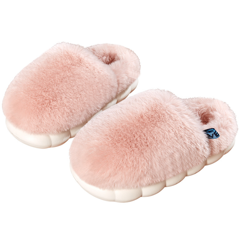 Wholesale Wool cotton slippers women's indoor couple home a pair of warm thick bottom, puffy cat feeling, simple autumn and winter non-slip Factory, Quotes