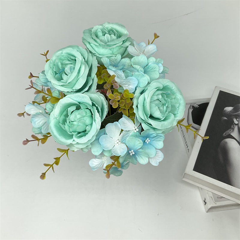 China Artificial White Hydrangea Natural Lifelike Real Touch Faux Large Royal Hydrangea for Home Party Outdoor Wedding Decor Table Pricelist, Quotes
