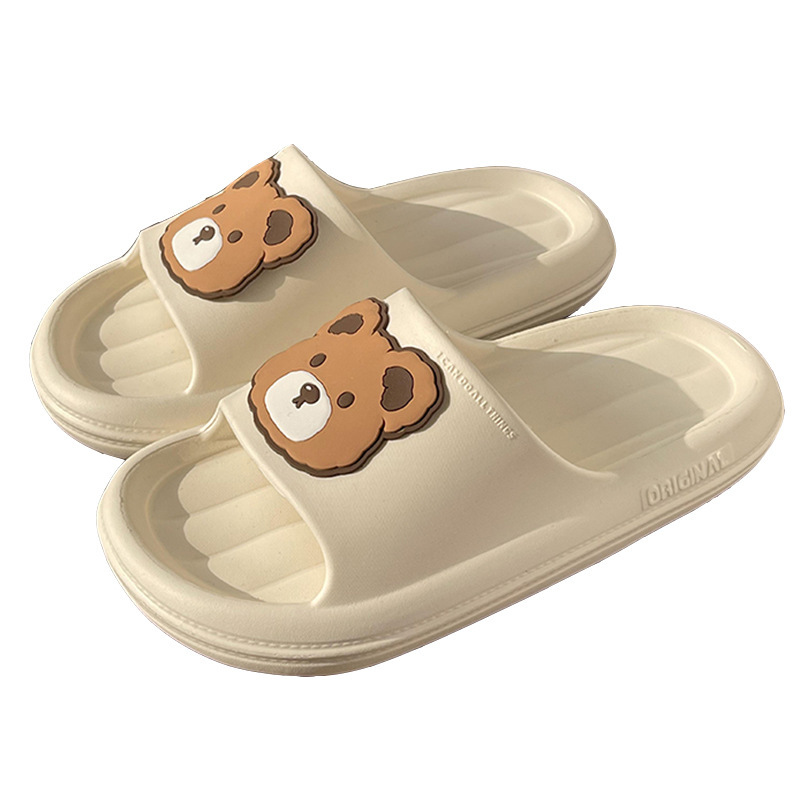 China EVA sandals female summer home lovely animals soft soled bathroom bath anti-skid couple beach slippers Manufacturers, Suppliers