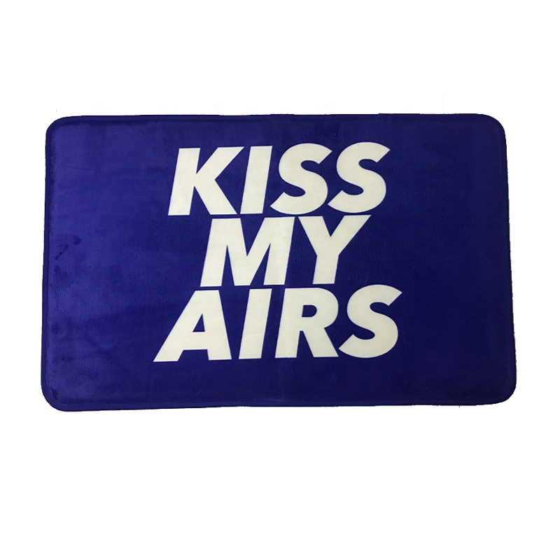 Wholesale China Carpet Factory Custom Kiss My Airs 40*60cm Coral Fleece Floor Mat Factories, Quotes