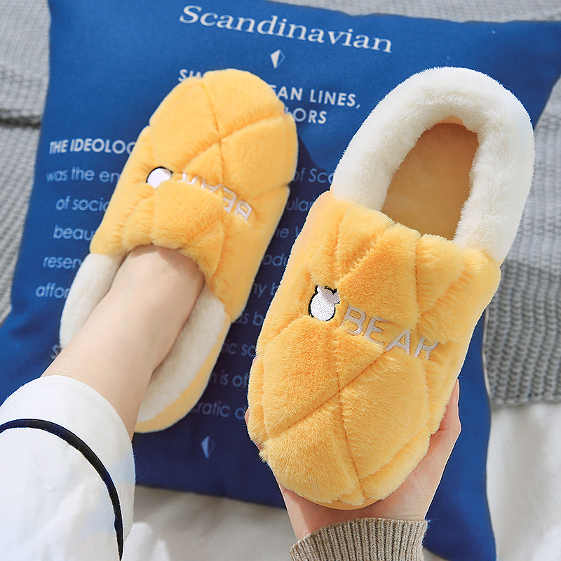 Wholesale Household cotton slippers women's autumn and winter all-inclusive with home indoor thick bottom non-slip warm plush cute household slippers Factories, Quotes