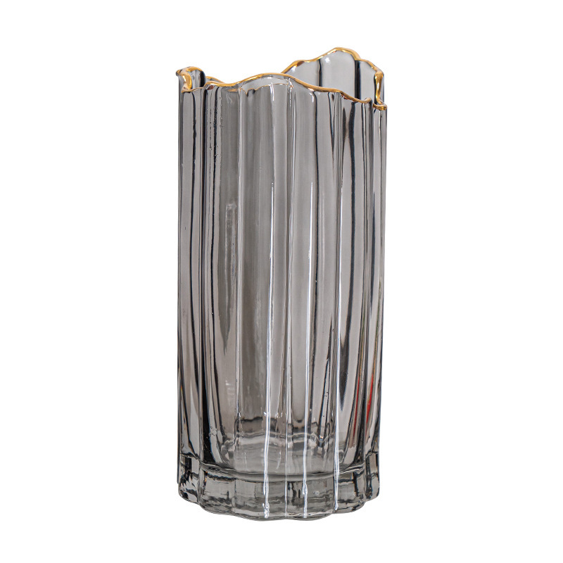 China China Manufacturer Modern Style Unique Design High Transparent Pink Crystal Glass Vase for  Manufacturers, Quotes